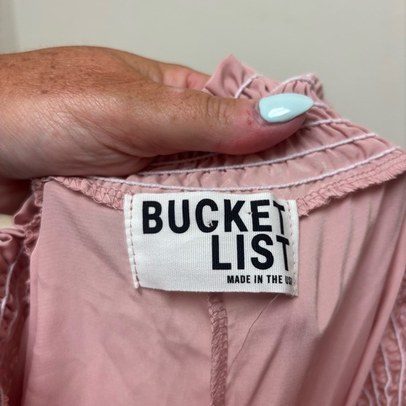 BucketList Smocked Waist Diagonal Hem Pants - Picture 11 of 11